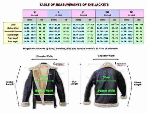 Jacket B3 Bomber WWII - Sheepskin Spitfire Royal Air Force RAF