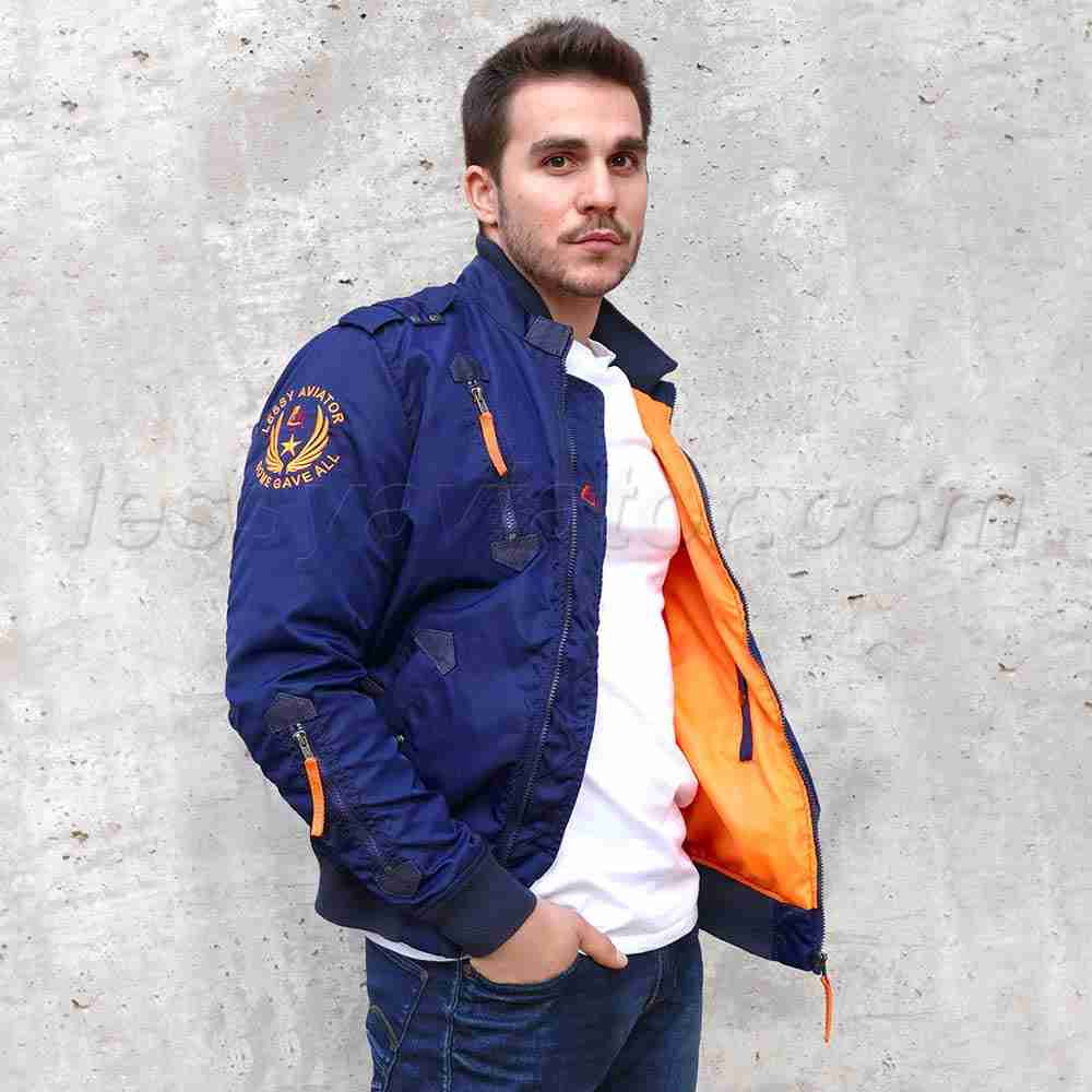 Bomber MA-1 Flight Jacket Marine Blue