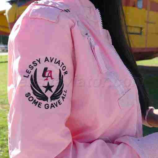 Bomber MA-1 Flight Jacket Gold Pink - Image 13