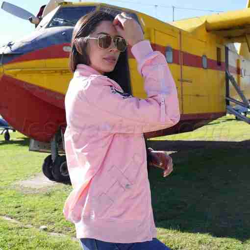 Bomber MA-1 Flight Jacket Gold Pink - Image 11